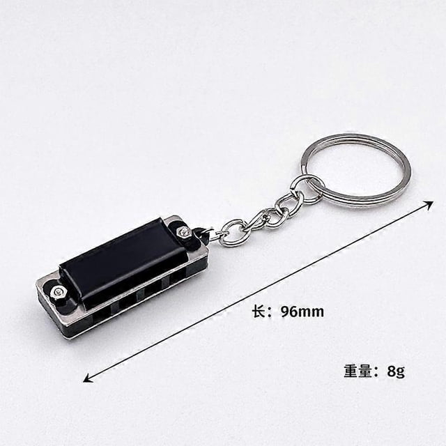 4PCS Mini Harmonica Keychain 4 Hole 8 Tone Musical Keychain Pendant for Kids Beginners and Students Cute and Portable Music Toy for Early Education Pa
