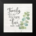 thumbnail image 2 of Reed, Tara 15x15 Black Modern Framed Museum Art Print Titled - Natural Inspiration blue II-Family, 2 of 5