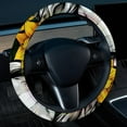thumbnail image 2 of Unicorn Sunflower 14.5 Inch Printing PVC Leather Car Wheel Covers Steering Wheel Cover Auto Accessories, 2 of 6
