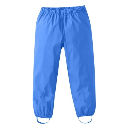 

Zlekejiko Kids Clothes Mud Toddler Waterproof Girls Rain Windproof Pants Boys Trousers Girls Romper&Jumpsuit