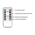 thumbnail image 4 of Set Of 10 Battery Operated Led Taper Candles With Remote, Ivory Dining Candles Smooth Wax Finish, Warm White Led, 4 of 4