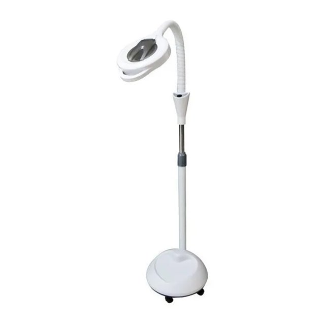 Lupa Lampara Estetica Pedestal 8x Spa Facial Faciales De Led Obi 260585