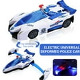thumbnail image 3 of PENGXIANG 2-In-1 Kids Transformable Police Car Airplane Toy, Auto-Sensing Not To Hit The Wall, Children'S Toy Car With Music And Lights For Toddlers Over 3 Years Old, 3 of 7