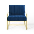thumbnail image 6 of Inspire Channel Tufted Performance Velvet Armchair Navy, 6 of 6