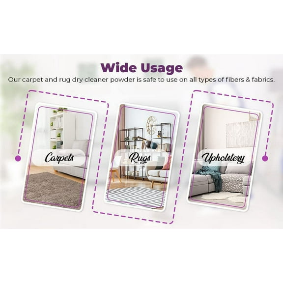 Carpet Total Care Kit 250 - Home Couch & Upholstery Cleaner, Pet Stain Remover, Non Liquid & No Harsh Chemical