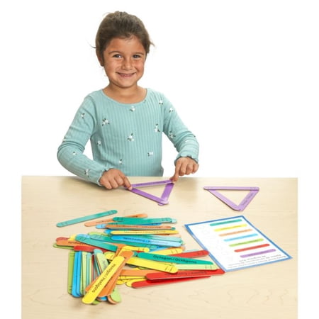 Dual Language Shape Construction Sticks: (Palos de Construcci?n de Forma - Lenguaje Dual)