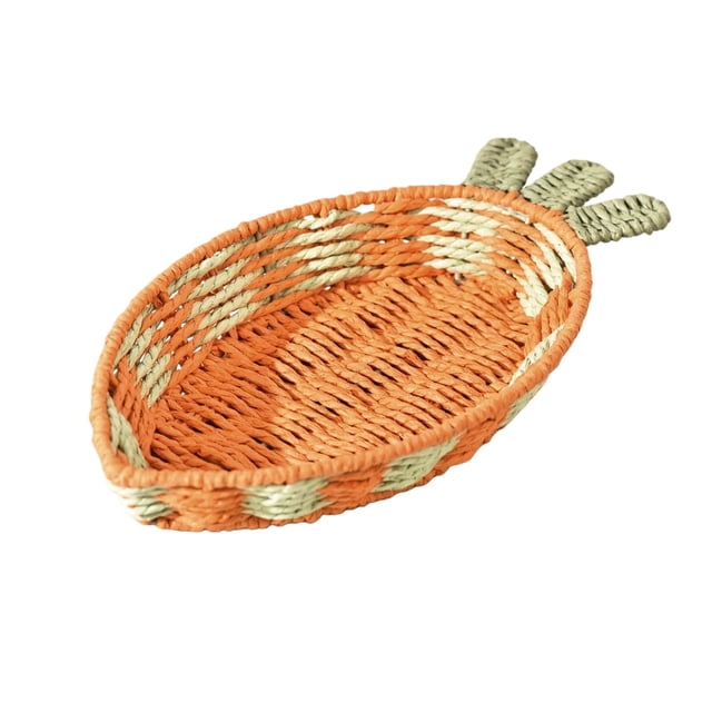 zhangmingg Carrot Shaped Decorative Tray for Home Desktop Storage and Organization