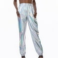 thumbnail image 2 of Babysbule Pants for Women Solid Women's Fashion Polyester Club Shiny Causal Slim Sports Pencil Pants, 2 of 6
