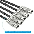 thumbnail image 4 of Cable de Llavero de Alambre de Acero Inoxidable de 3.5 Pulgadas, Negro, Paquete de 15, 4 of 6