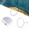 thumbnail image 4 of Sea Turtle Waterproof Printed Shower Curtain Set with Hooks for Bathroom Decoration, 4 of 5