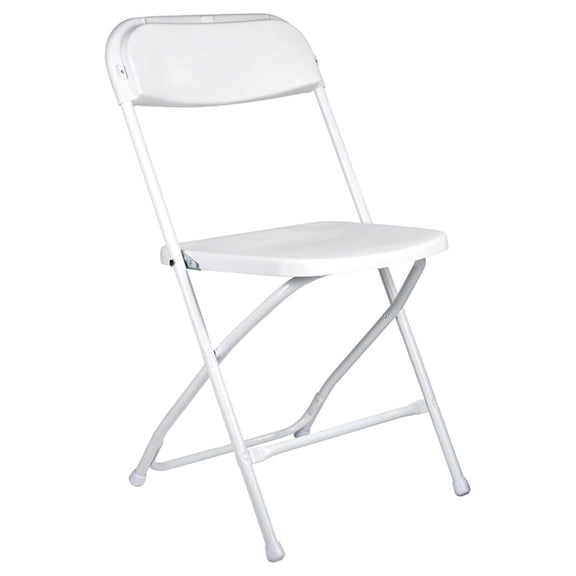 Chivari Plastic Folding Chair, 10 Pack, 650lb Weight Capacity - Indoor Outdoor, Portable, Stackable with Steel Frame - for Events, Office, Wedding, Party, Picnic, Kitchen, Dining