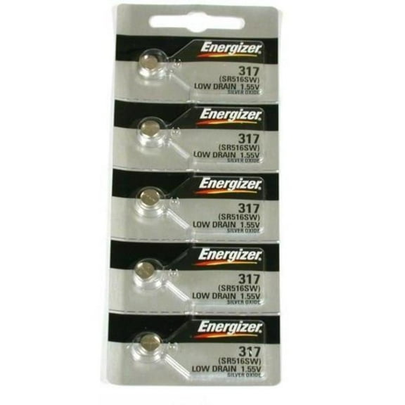 Energizer 317 Button Cell Silver Oxide SR516SW Watch Battery