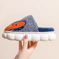 thumbnail image 4 of SAWOBUUN Kids Dinosaur House Slippers for Boys Girls Cute Cartoon Plush Fuzzy Warm Cozy Closed Toe Non-Slip Thick Sole Indoor Bedroom Shoes Toddler Little Kid, 4 of 9