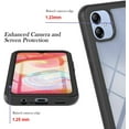 thumbnail image 5 of Case for Galaxy A04E,Galaxy A03 164mm Case,Slim Full-Body Rugged Stylish Protective Clear Back Hybrid 3-in-1 Case with Built-in Screen Protector Phone Case for Samsung Galaxy A04E 4G (Black), 5 of 6