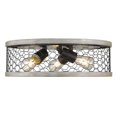 thumbnail image 2 of Golden Lighting 3171-FM15 BLK-CW 15 in. Bailey 3 Light Matte Black Flush Mount Ceiling Light, 2 of 4