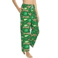 thumbnail image 2 of Uemuo Leopard Print Pattern Women's Wide Leg Palazzo Lounge Pants with Pockets Light Weight Loose Comfy Casual Pajama Pants-XX-Large, 2 of 9