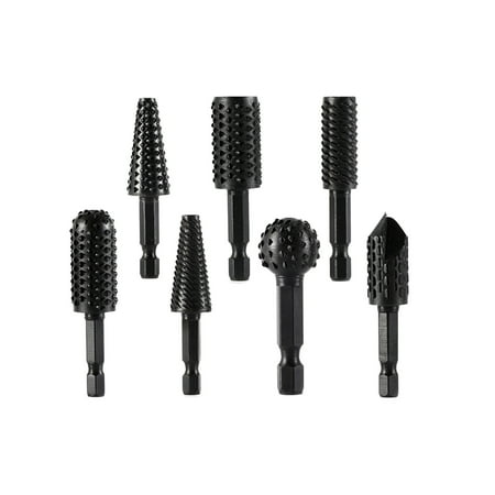 

7pcs Woodworking Tool High Carbon Steel ter Rotary File Set Hex Shank DIY