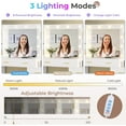 thumbnail image 3 of Aunfebrco White Vanity Desk Makeup Vanity Table with Mirror and Lights and Charging Station, Large Dressing Table with Storage Cabinet&6 Drawers&4 Storage Shelves for Bedroom, 3 of 7