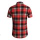 thumbnail image 2 of Camisas De Vestir Para Hombre Manga Larga Primavera y verano Camisa a cuadros para hombre Tendencia Camisa de manga corta de tamaño y guapo (Red, 4XL), 2 of 4