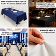 thumbnail image 2 of EfavormartFire Retardant 60"x102" Rectangle Scuba Polyester Tablecloth – Black, Wrinkle Free, Stain Resistant Table Cover, 2 of 4