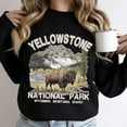 thumbnail image 5 of Yellowstone National Park Bison Crewneck Sweatshirt – Vintage Wildlife Nature Pullover, 5 of 6