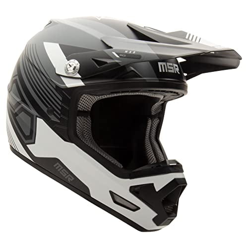 MSR Mav4 Sensor Helmet w/MIPS(Medium, White/Black) Motorcycle Dirt Bike Off Road