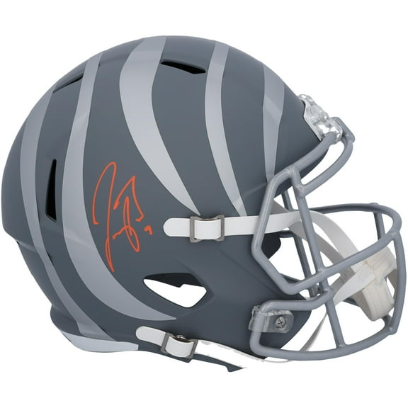 Joe Burrow Cincinnati Bengals Autographed Slate Speed Replica Helmet - Fanatics Authentic Certified