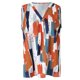 thumbnail image 3 of Camisetas sin mangas para las mujeres Camiseta sin mangas de gasa con cuello en V para mujer, blusas plisadas de oficina de trabajo sin mangas, camiseta estampada (Camouflage, XL), 3 of 7
