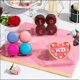 thumbnail image 5 of ROSPAKTEK 100Pcs Cajas de pl&aacute;stico transparentes individuales con ventana completa - 10x10x3cm, Caja de postres para macarons, donas, fiestas y d&iacute;as festivos, 5 of 7