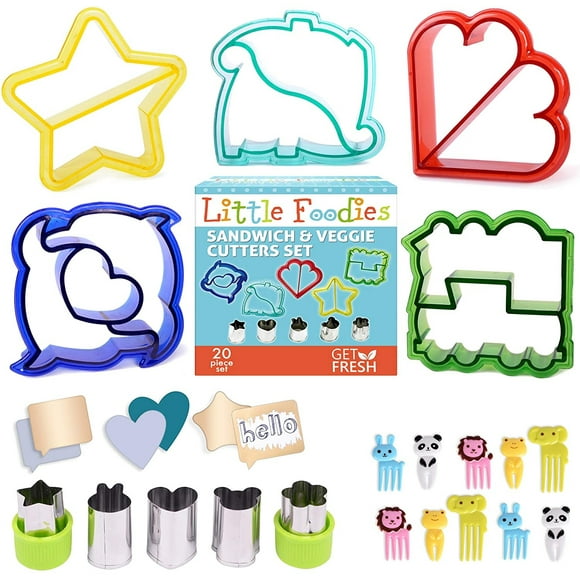 Cortadores de sándwich para niños GET FRESH conjunto de 20 piezas