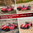 thumbnail image 4 of Remote Control Racing Car – 2.4GHz High-Speed RC Car with Rechargeable Battery, LED Lights, 25 km/h Drift Car, Off-Road Electric Toy Vehicle for Kids, 4 of 5
