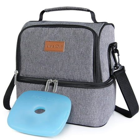 Lifewit 7l Insulated Lunch Bag Portable Waterproof Thermal Cooler Box Picnic Tote Dual Compartment
