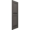 thumbnail image 3 of 12"W x 57"H Lifetime Vinyl, TailorMade Two Equal Panels, Raised Panel Shutters, Tuxedo Grey, 3 of 6