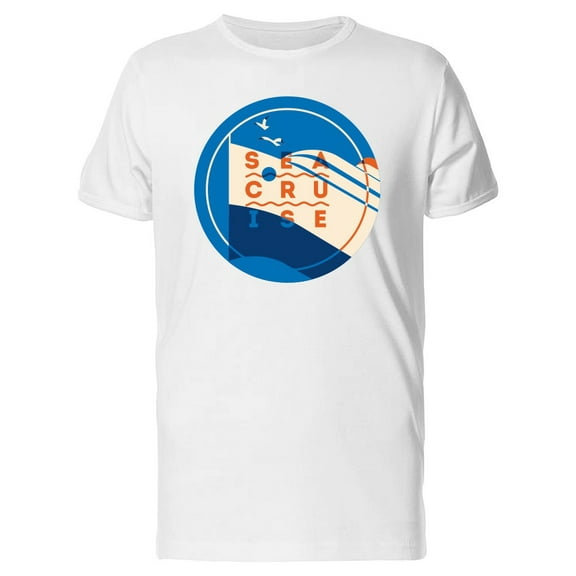 Sea Cruise Sign Ocean Ship Logo Tee Men's -Image by Shutterstock