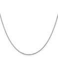 thumbnail image 2 of 14K White Gold Box Chain Styles Necklace 16 inch .9 mm with Spring Ring Clasp 0.9, 2 of 4