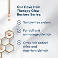 thumbnail image 6 of Dove Hair Therapy Glow Restore Sulfate-Free Shampoo 13.5 fl oz, 6 of 7