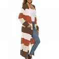 thumbnail image 3 of Women Full Length Thick Maxi Cardigan Duster Long Sleeve Open Front Sweater With Pockets Coat Tops, 3 of 4