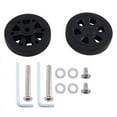 thumbnail image 4 of 55mmx12mm Luggage Wheels Replacement Wear PU Suitcase Replacement Wheels Black 3 Pair, 4 of 8