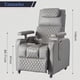 thumbnail image 2 of MYXSRI Sillon Masajeador, Sillon Reclinable Adultos 8 Modos de Masaje con Soporte Lumbar, Reposapiés Retráctil, Reposabrazos y Reposacabezas Ajustables, Ruedas 360°, para Sala y Dormitorio (Gris), 2 of 9
