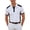 White, variant on Polo T Shirts for Men Short Sleeve Color Block Business Fit Structured Collar Modern Golf Slim Work Mens Dress Shirts Black L