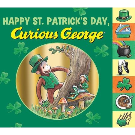 Happy St Patricks Day Curious George (Board Book)