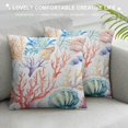thumbnail image 3 of ARISTURING Nautical Coastal Throw Pillow Covers Coral Pillow Cases Beach Ocean Themed Accent Couch Cushion Cover Outdoor Pillowcase for Sofa Bed Living Room,, 3 of 5