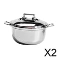 thumbnail image 1 of 2xMini Olla De Sopa Olla De Aleación De Cocina En Miniatura Con Tapa Para Decoración De Escena De Diseño A, 1 of 8