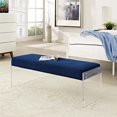 thumbnail image 2 of Modway Roam Velvet Bench in Navy, 2 of 5