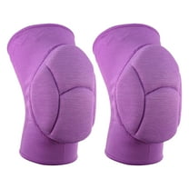 Unique Bargains 1 Pair Sporting Protective Knee Pad Breathable Flexible Knee Support Brace Polyester Purple Size M