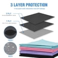 thumbnail image 4 of Baberos dentales desechables ONEMED 13 x 18 cm, 3 capas, negros, 1000 unidades, 4 of 8