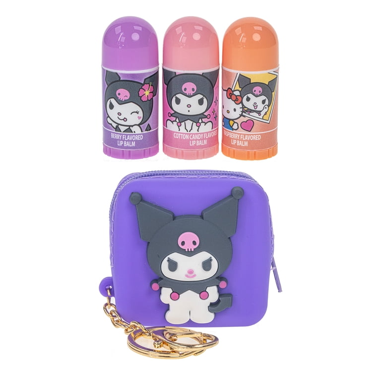 Hello Kitty & Friends 3-Pack Lip Balm Set, Kuromi Silicone