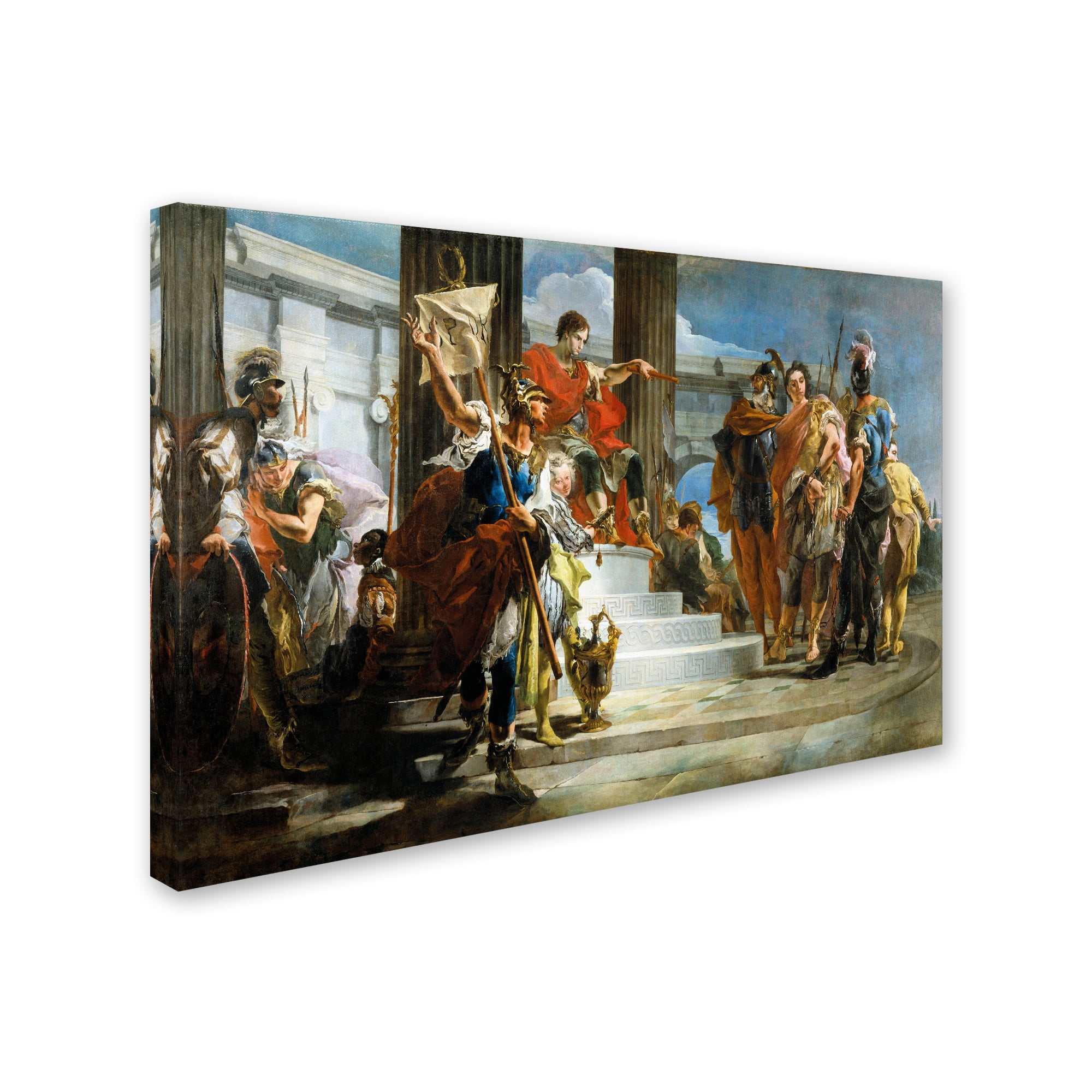 Trademark Fine Art 'Scipio Africanus Freeing Massiva' Canvas Art by Tiepolo