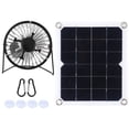 thumbnail image 1 of Juego de paneles solares NikouMX 10 W con ventilador de panel solar, 1 of 8