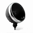 thumbnail image 3 of Motorcycle Universal Bottom Mount 7" Headlight Led Headlamp Light Cover Bucket Housing For Harley Custom Black/chrome, 3 of 4